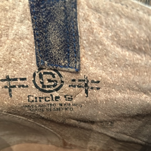 Circle G Boots handcrafted in Mexico size 7 excellent condition star design - Picture 10 of 13